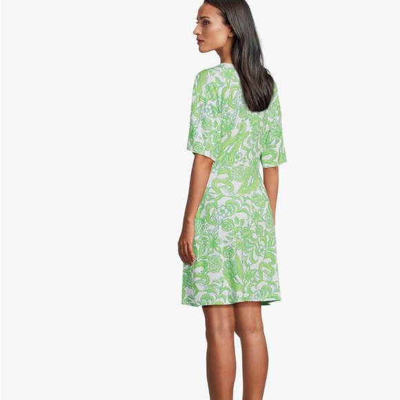 NWT Lilly Pulitzer Shaw Dress Resort White Daffodil Hill Size Large - Picture 3 of 16